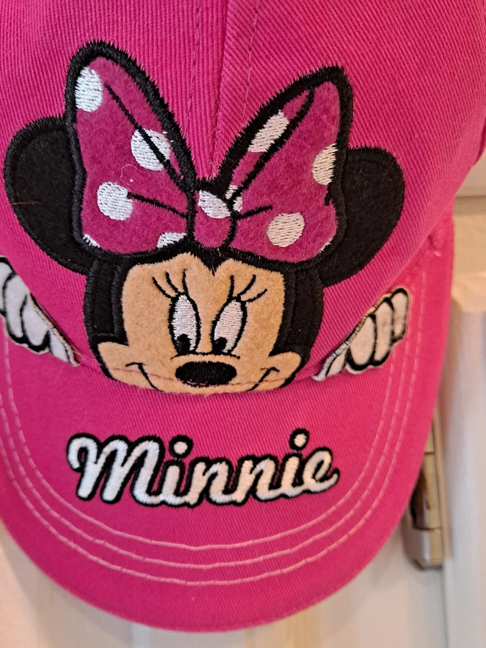 Disney Pink Black Red White Minnie Mouse Cap & Matching Crossbody Purse